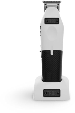 TPOB Play Barber Tondeuse à cheveux pour homme 7500 tr/min avec poignées en caoutchouc vert/noir/rose (tondeuse blanche)