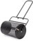 QLSABIA Épandeur de Compost pour pelouse, Rouleau de Tourbe de Jardin avec loquets Doubles latéraux, Panier en Maille d'acier Enduit pour Top Dressing et semis, 24 Pouces, Noir