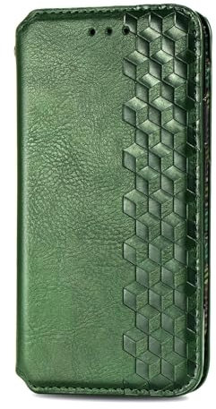 FTRONGRT Case Compatible with Google Pixel 10, with Card Slot, Mobile Phone Holder, Magnetic PU Leather Flip Wallet Case Compatible with Google Pixel 10 - Green