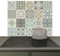 KitchenYeah© Spritzschutz Küchenrückwand Vinyl 60x52 cm Küche Wand Deko Küchenwand Rückwand, Ceranfeld Abdeckplatte Muster - Fliese - Mosaik