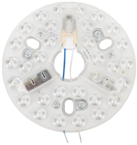 BAOFUYA Reemplazo de Luz LED LED del Ventilador de Techo, Bombilla de Ahorro de Energía de 3 Colores para que Ahorra Energía para Accesorios de Iluminación de Techo 3CCT 3000K 4200K