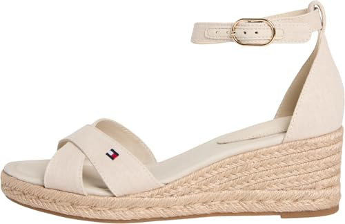 Tommy Hilfiger Damen Mid Wedge Espad X Cross Fw0fw09332Keil-Espadrilles