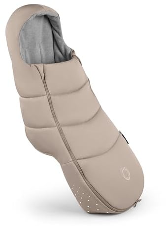 Bugaboo Ganzjahres Fußsack, wasserdichter und atmungsaktiver Fußwärmer | unverzichtbares Kinderwagen-Zubehör für Jede Jahreszeit, Desert Taupe