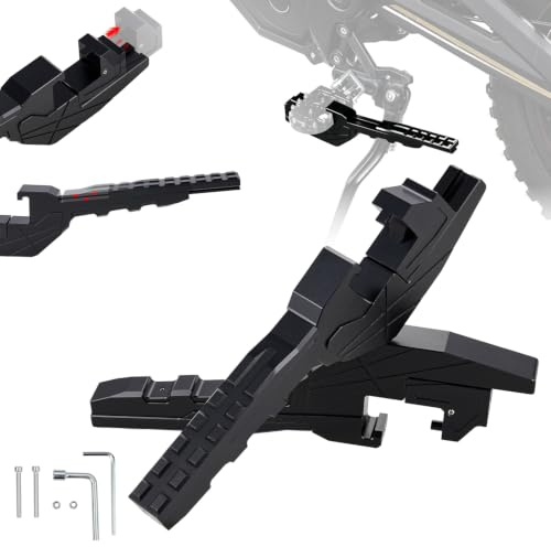 Repose Pieds Moto Cale Pieds Passager Moto Cross Réglables CNC Aluminium Universel pour Beta RR EXC YZ WRF CRF XE 125 XMF 125 Surron Talaria Moto Électrique Enduro Pit Bike Noir