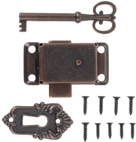 Serrure de Meuble Vintage Clé, Ensemble de Serrure pour Meuble | Serrures de Placard Clé, Serrure pour Armoire, Fer Alliage de Zinc, Lot Pièces