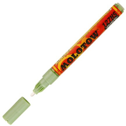 Molotow ONE4ALL Acrylic Paint Marker, 2mm, Metallic Green, 1 Each (127.304)