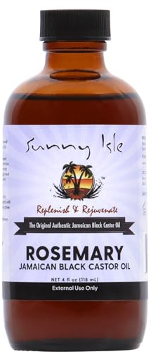 Sunny Isle Rosemary Jamaican Black Castor Oil 4oz | Scalp & Skin Care
