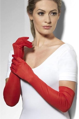Fever Long Red Gloves
