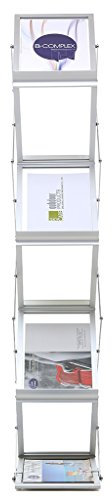 JLSun Katalogständer, silver, 41 13 30 cm