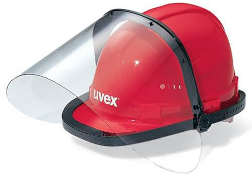 Uvex Visier/Gesichtschutzschirm 9721 aus Polystyrol, Farbe: farblos, antifog-Beschichtung