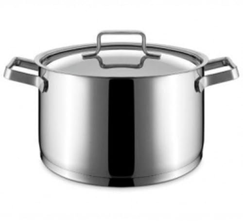 Pujadas Idea - Cacerola alta con tapa, 28 cm
