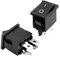 5Pcs DPST 2 Position 4 Pin schwarz Kunststoff Boot Wippschalter 10A 125V AC 12V