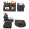 KINGFOM 5pcs Leder Schreibtisch Organizer Set - Inklusive Schreibtisch Organisator, Kosmetiktücherbox, Mauspad, Stifthalter mit Visitenkartenhalter und Zettelbox (T50K)