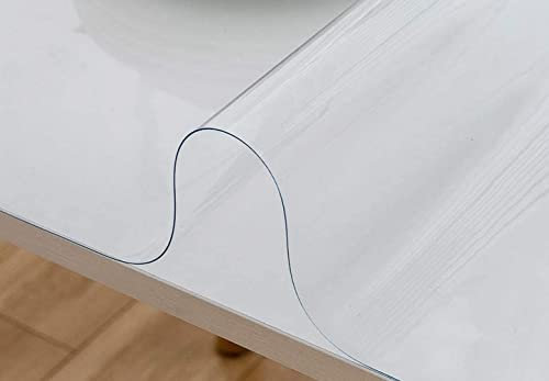 MadeInNature - Mantel de cristal transparente, grueso, tamaños y grosores a elegir, mantel transparente rectangular, no se desnaturaliza la mesa (140 x 80 cm, 0,30 mm)