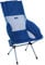 Helinox Savanna Chair | Ergonomisches Design und ausgeklügelter Stil fließen zu einem Stuhl zusammen, der überragenden Komfort und Support bietet (Blue Block)
