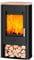 Fireplace K5733 Tuvalu Kaminofen Stahl Schwarz | Topplatte Sandstein/A+