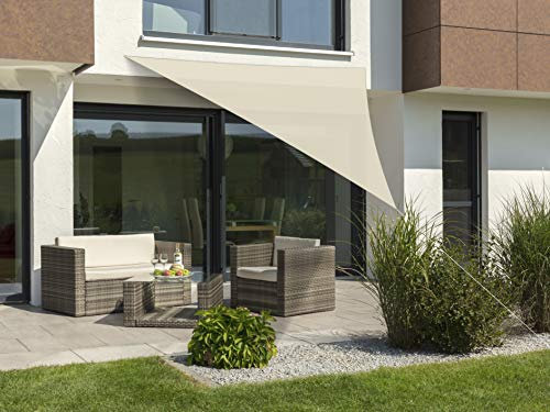 Schneider Sonnensegel Teneriffa, natur, 360 x 360 x 360 cm dreieckig, 230-02, HDPE-Gewebe, 0.9 kg