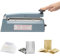 Hanchen Heißsiegelmaschine 200mm (7,8 Zoll) Impuls Schweißgerät Tragbare Folienschweißgerät Handdruckende Verpackungsgerät für PP/PE/PVC/Mylar/Kraft Papier
