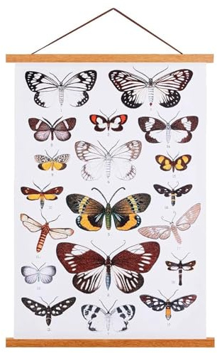 Ywlake Posterleiste Posterschiene Posterleisten, Magnet Magnetische Holz Poster Aufhänger Halter Rahmen Leisten Bild Bilder Bilderrahmen Bilderleiste 90x60 91x61 (90cm, Teak)