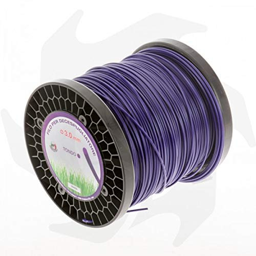 Filo per decespugliatore Bazargiusto ideale per utilizzo professionale sfalcio erba rovi (filo tondo 3mm - 220 mt)
