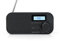 Caliber Tragbares Radio - DAB Plus - FM - RDS - LCD-Anzeige - Kabellos für bis zu 8 Stunden - Mit Alarmfunktion - Schwarz - 150 x 58 x 70 mm