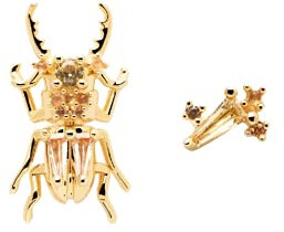 Pendientes P D Paola Courage beetle AR01-368-U