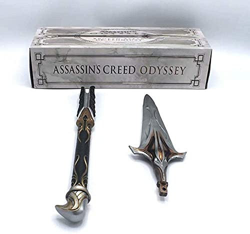Assassin's Creed Odyssey 9. Generation Onidas Xiujie Long Spear Hidden Blade Cos Sword Stick Doll