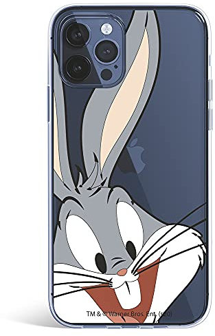 Schutzhülle für iPhone 13 Pro, offizielle Warner Bros Bugs Bunny-Silhouette, transparent, Looney Tunes