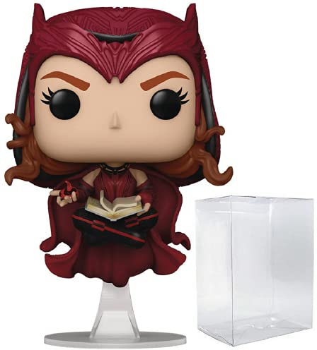 POP Marvel: WandaVision - The Scarlet Witch Funko Pop! Vinyl Figure (Bundled with Compatible Box Protector Case), Multicolored, 3.75 inches