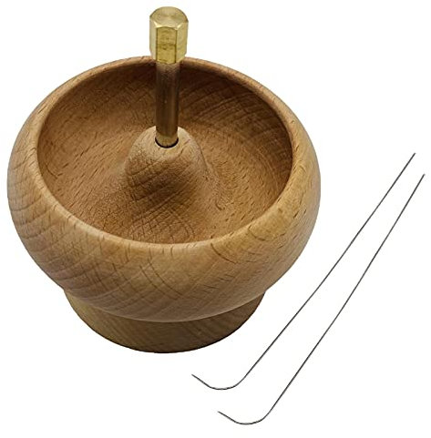 Faderr Perlenspinner, Holzperlen-Spinner DIY Herstellung Perlen Spinner Kit Schmuck Armband Perlen Spinner mit Nadel DIY Perlen Geräte Set für Handwerk Perlenbedarf