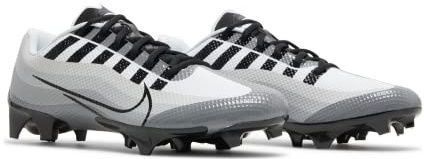 Nike Vapor Edge Speed 360 White Grey Black Football Cleats Size 8