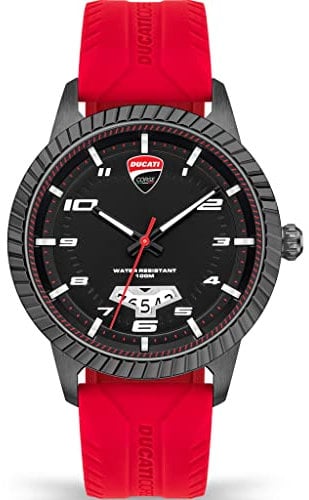 Ducati Herren Analog Quarz Uhr mit Silikon Armband DTWGN2019503