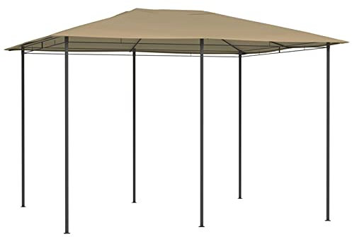 Goliraya Gazebo Garden Gazebo Outdoor Patio Canopy Tent Event Shelter for Balcony, Outdoor and Patio 3x4x2.6 m Taupe 160 g/m²