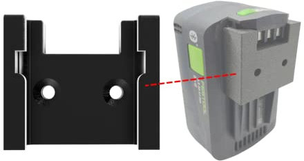 Support mural compatible avec Festool BP18 Support de batterie pour batteries 18 V BP 18 – Accessoires de qualité supérieure et massifs