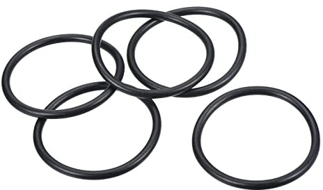 PATIKIL 20 Stück Dichtungsringe O-Ringe Gummidichtung 70mm AD 60mm ID 5mm Dicke Nitrilgummi Unterlegscheibe Dichtungssatz Gummischeiben für Auto Klimaanlage Wasserhahn Rohr Schwarz