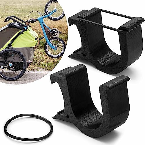 Mobilefox Universal Fahrrad Laufrad Halterung Fahrradträger Halter Adapter passend für Thule Chariot Anhänger