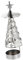 Garneck 1stück Rotierender Weihnachtsbaum Kerzenhalter Aus Silber Eleganter Kerzenständer Für Festliche Tischdekoration Geeignet Für Weihnachten Hochzeiten Und Besondere Anlässe