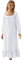 Nanxson Femme Chemise De Nuit Victorienne en Coton Style Princesse à Manches Courtes/Longues (M, Manches Longues Blanc)