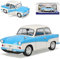 alles-meine.de GmbH Trabant P50 Limousine Blau Weiss 1958-1962 Limitiert auf 1000 Stück Weltweit 1/18 Solido Modell Auto mit individiuellem Wunschkennzeichen