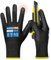 KAYGO Work Gloves PU Coated 6 Pairs Cut Resistant Touchscreen, KGP26PB, ANSI Cut Level A2 Safety Working Gloves with Secure Grip, Ideal for Warehouse Construction Carpentry Gardening (Large, Black)