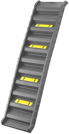 simpa Folding Lightweight Grey Plastic Non-Slip Portable Dog Pet Ramp