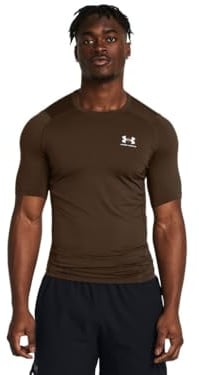 Under Armour Herren UA HG Armour Comp SS, kurzärmliges Funktionsshirt, schnelltrocknendes T-Shirt mit Kompressionspassform