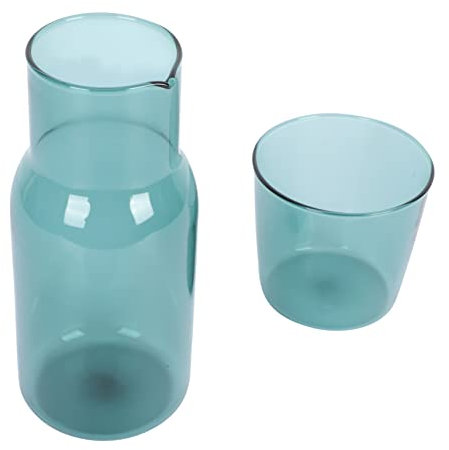 ABOOFAN 1 Juego vidrio vasos de te cerveza lata Kit de bebidas Vasos para cócteles jarras cerveza gafas azules claro tazas de café suministro de agua potable taza de bebida Sky-blue