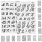 Lurrose 20 Stück Buchstaben Schablonen Schablonen Buchstaben Schablonen Zum Malen Vorlagen Buchstaben Kunststoff Buchstaben Schablonen Schablonen Schablonen Schablonen