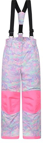 Mountain Warehouse Honey Kids Snow Pants - Snowproof Childrens Trousers, Water Resistant Rain Pants with Zipped Pockets - for Sports, Skiing Holidays, Snowboarding Mixed Kids Size 11-12 Years