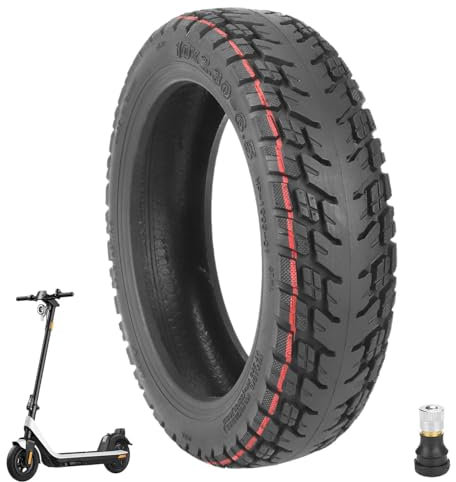 Prodrocam 10 x 2,30-6,5 E Scooter Reifen Tubeless 10 Zoll für NIU KQi2 / KQI2 Pro Roller, Off-Road Vakuum Reifen Elektroroller Schlauchlose Vorne/Hinten, mit Ventil (1 Stück)