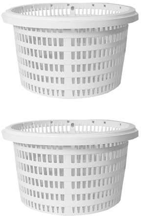 2 Piezas Cesto Skimmer,19CM Skimmer Standar Cesta Filtro Piscina Repuesto, Cesta De Filtro De Skimmer, Cesta Colador Cesta De Skimmer De Limpieza Eficaz para Piscinas