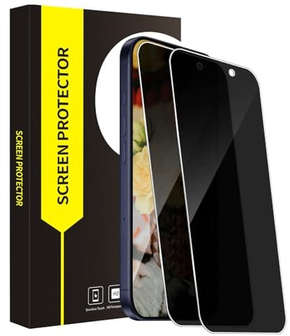 Bodyguard 2 pièces Verre Trempé pour iPhone 17 Pro Max 5G, Anti-Espion, Haute Sensibilité, sans bulles, Anti Rayures, Anti-huile protection écran, Intimité iPhone 17 Pro Max vitre protection