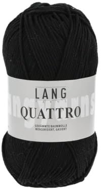 Lang Yarns Quattro 0004 schwarz