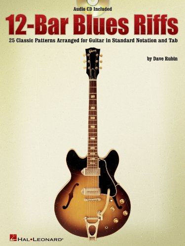12-Bar Blues Riffs (Book And CD). Partitions, CD pour Guitare